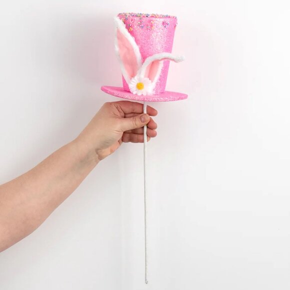 17" Sprinkle Dipped Bunny Hat Pick - Picture 4 of 4